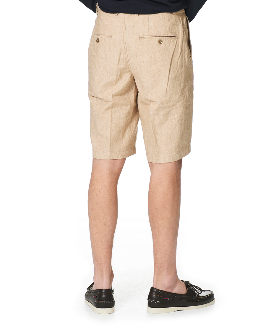 Herre | Shorts | BOSS BLACK | BOSS Rigan Linen Shorts Medium Beige