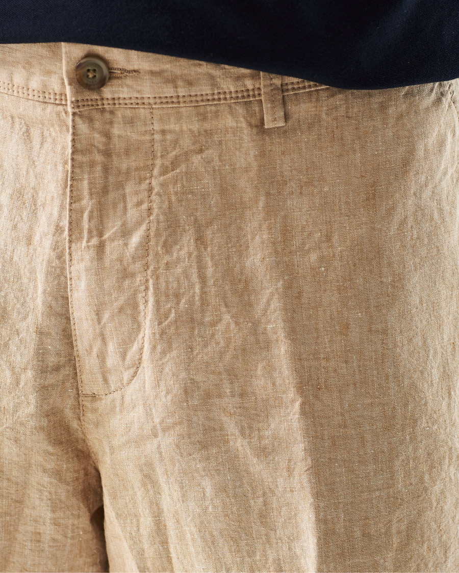Herre | Shorts | BOSS BLACK | BOSS Rigan Linen Shorts Medium Beige