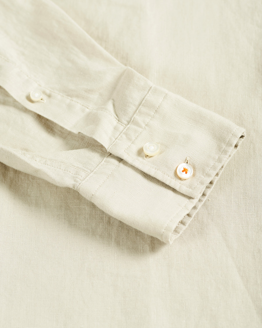 Herre | Skjorter | BOSS ORANGE | BOSS Casual Relegent Linen Shirt Light Beige