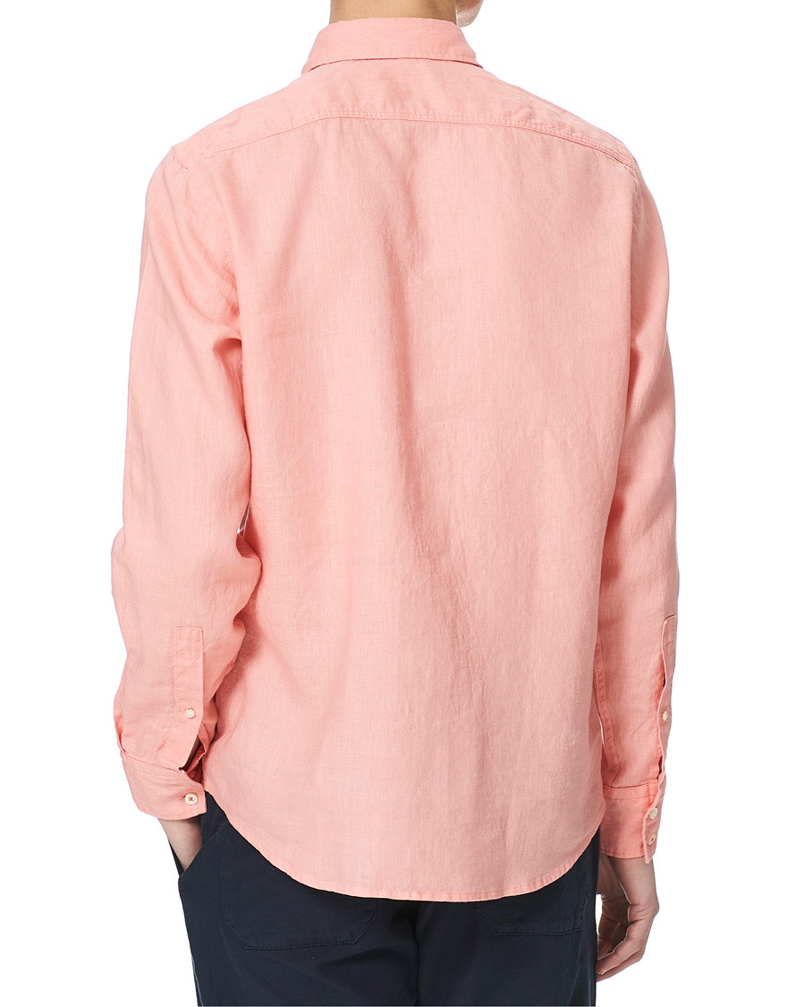 Herre | Skjorter | BOSS ORANGE | BOSS Casual Relegent Linen Shirt Pastel Red