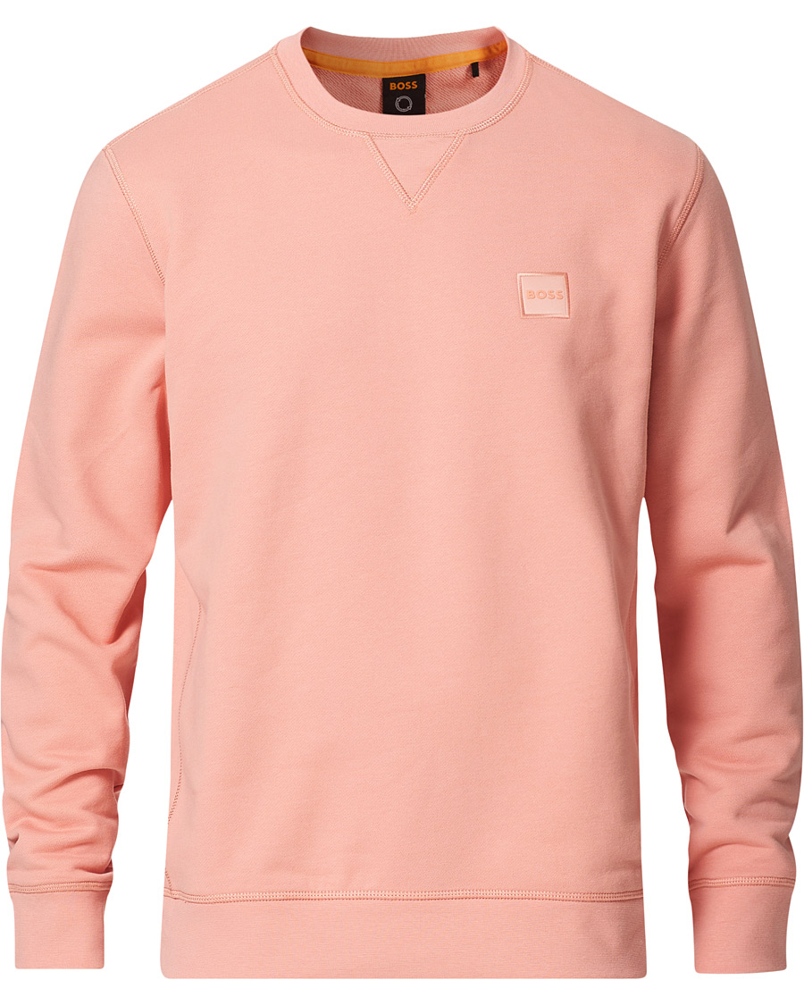 Herre | Gensere | BOSS ORANGE | BOSS Casual Westart Logo Sweatshirt Pastel Red