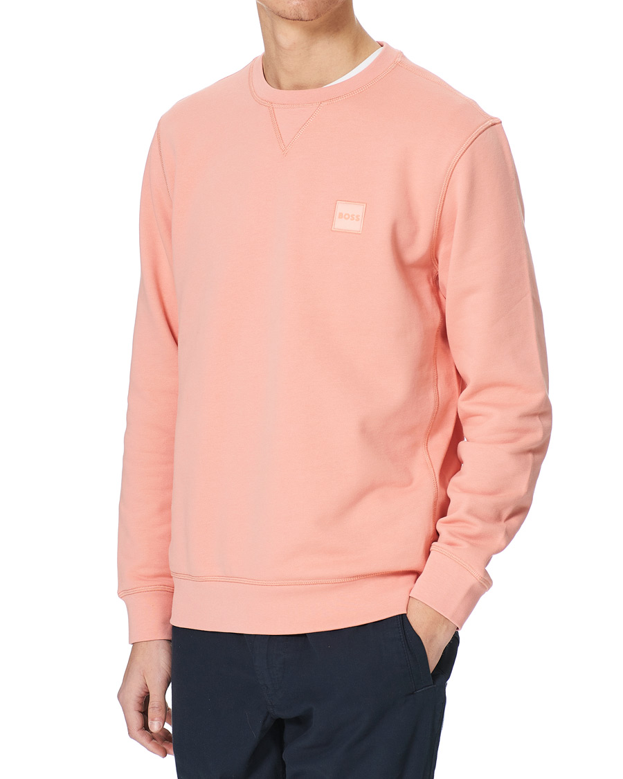 Herre | Gensere | BOSS ORANGE | BOSS Casual Westart Logo Sweatshirt Pastel Red