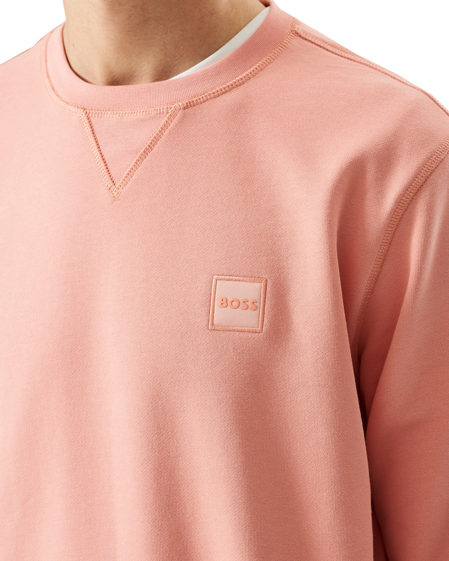 Herre | Gensere | BOSS ORANGE | BOSS Casual Westart Logo Sweatshirt Pastel Red