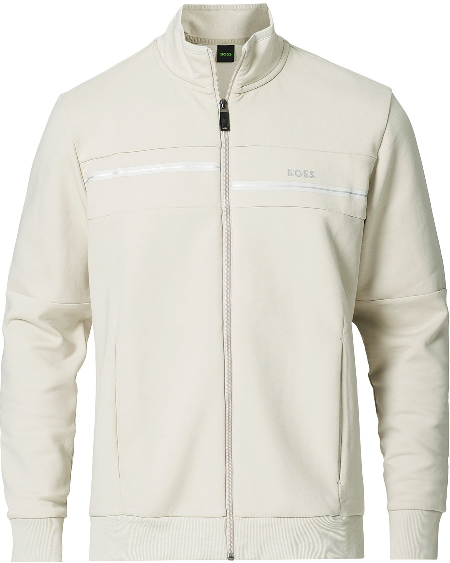 Herre | Gensere | BOSS GREEN | BOSS Athleisure Skaz Full Zip Light Beige