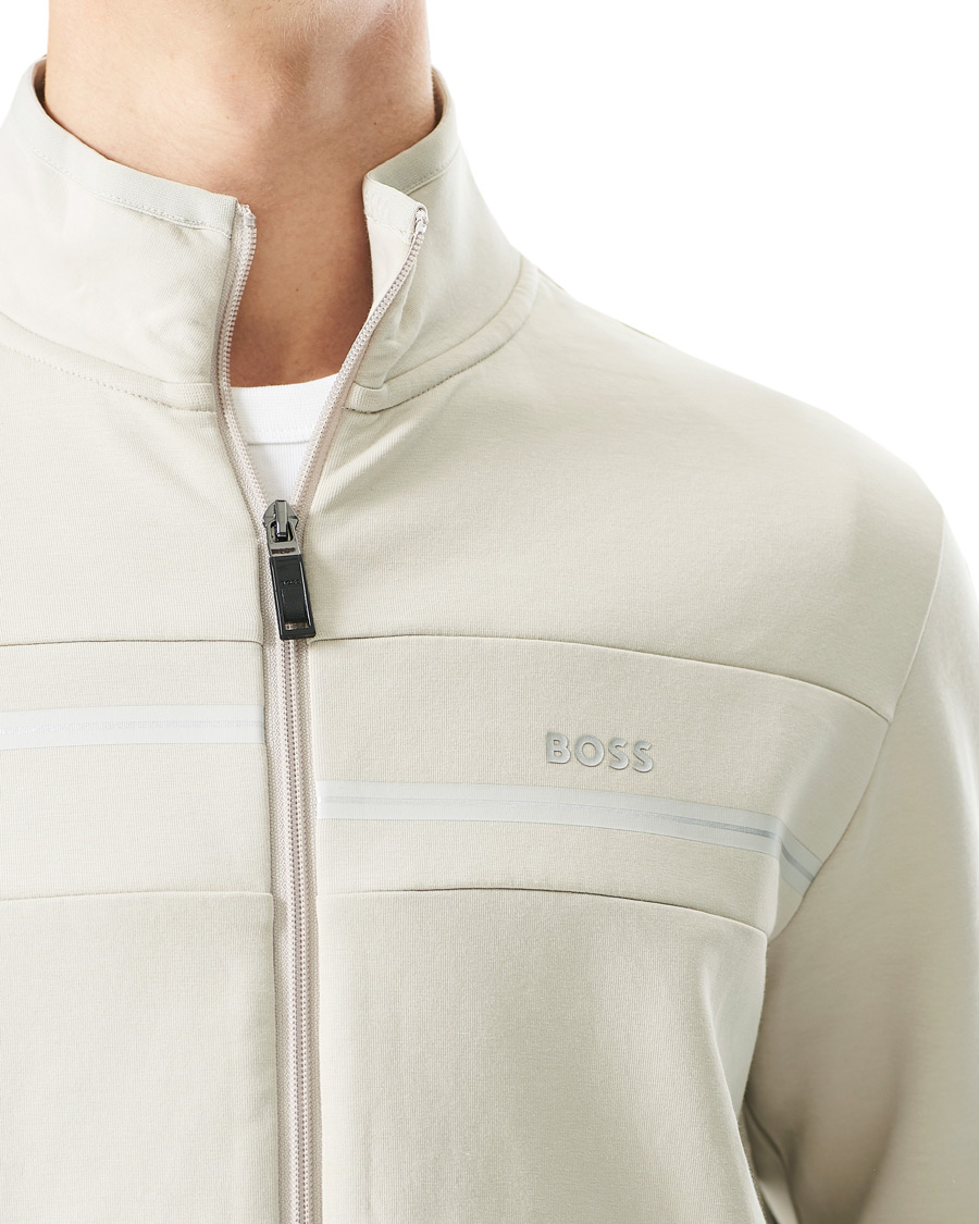 Herre | Gensere | BOSS GREEN | BOSS Athleisure Skaz Full Zip Light Beige