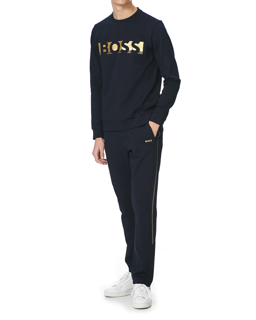 Herre | Gensere | BOSS GREEN | BOSS Athleisure Salbo Sweatshirt Dark Blue