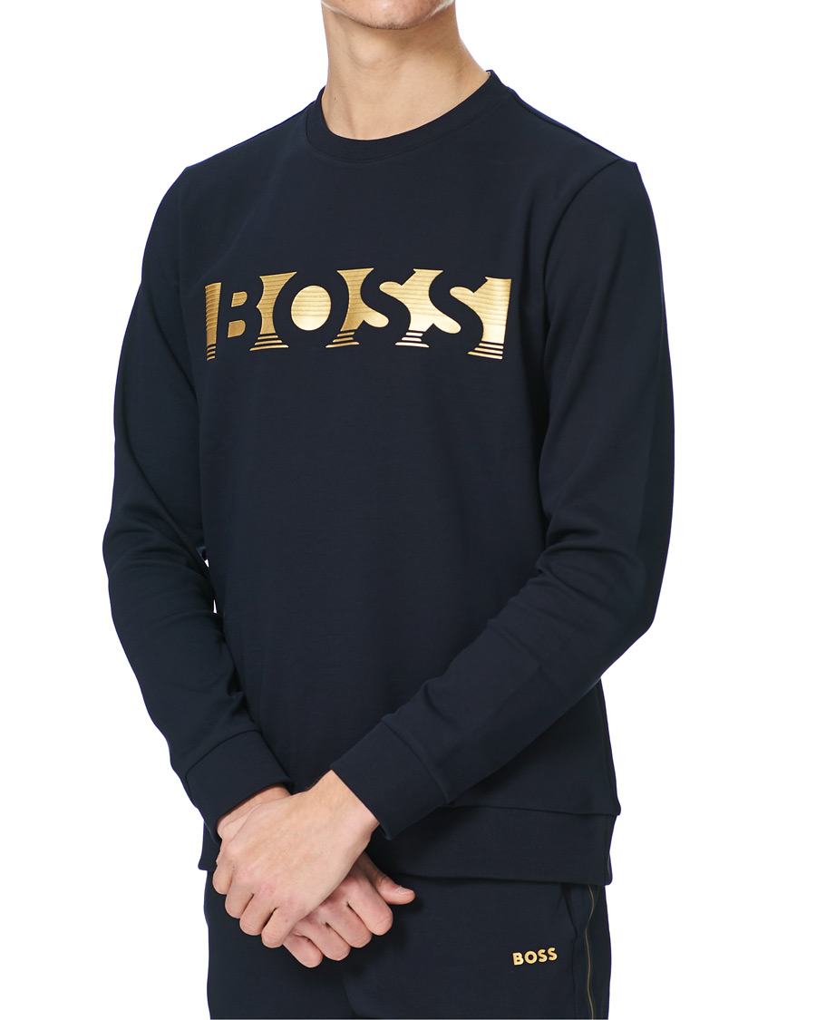 Herre | Gensere | BOSS GREEN | BOSS Athleisure Salbo Sweatshirt Dark Blue