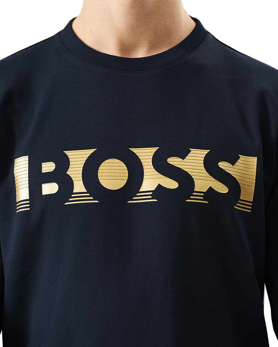 Herre | Gensere | BOSS GREEN | BOSS Athleisure Salbo Sweatshirt Dark Blue