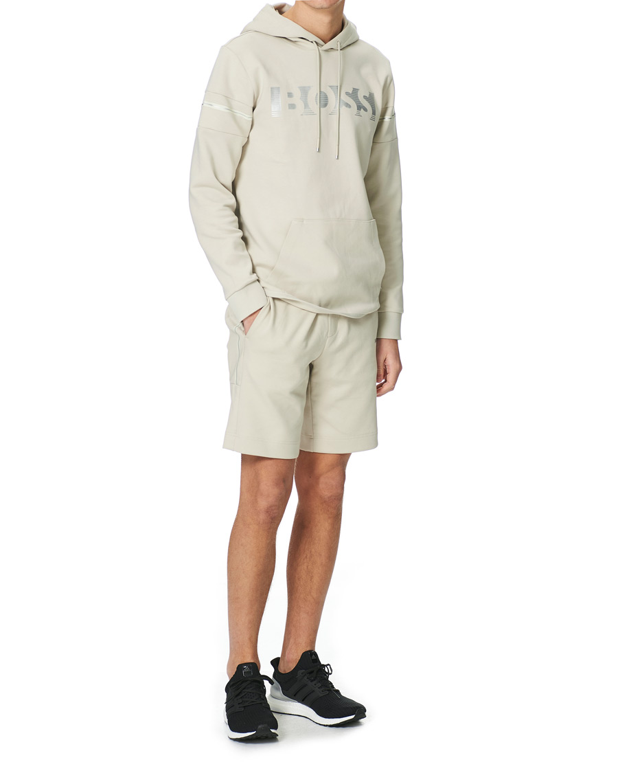 Herre | Gensere | BOSS GREEN | BOSS Athleisure Soody Hoodie Light Beige