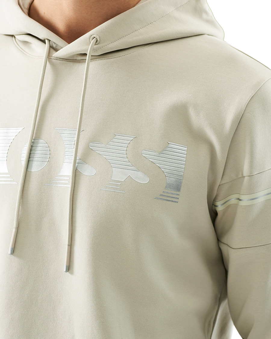 Herre | Gensere | BOSS GREEN | BOSS Athleisure Soody Hoodie Light Beige