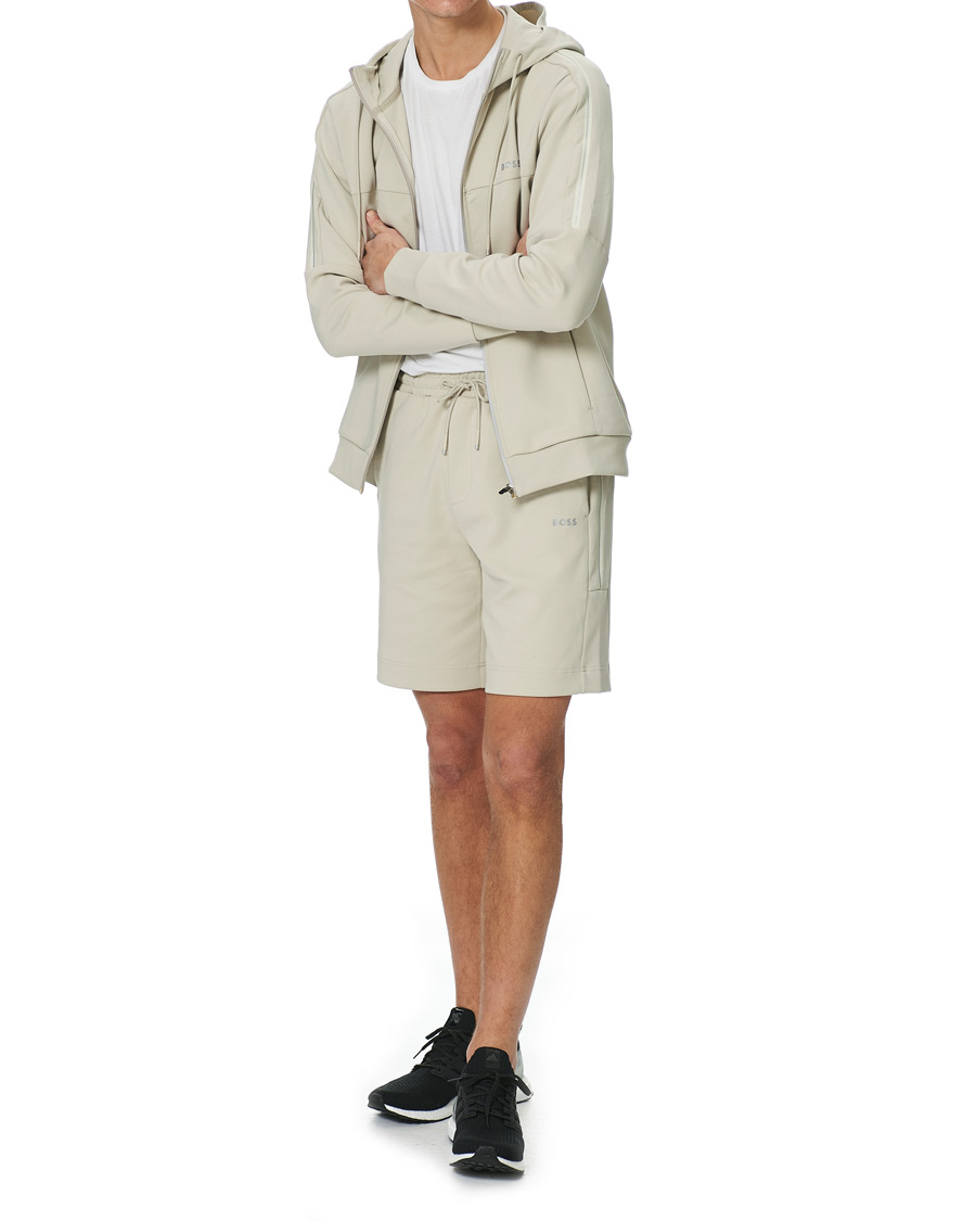 Herre | Shorts | BOSS GREEN | BOSS Athleisure Headlo Sweatshorts Light Beige