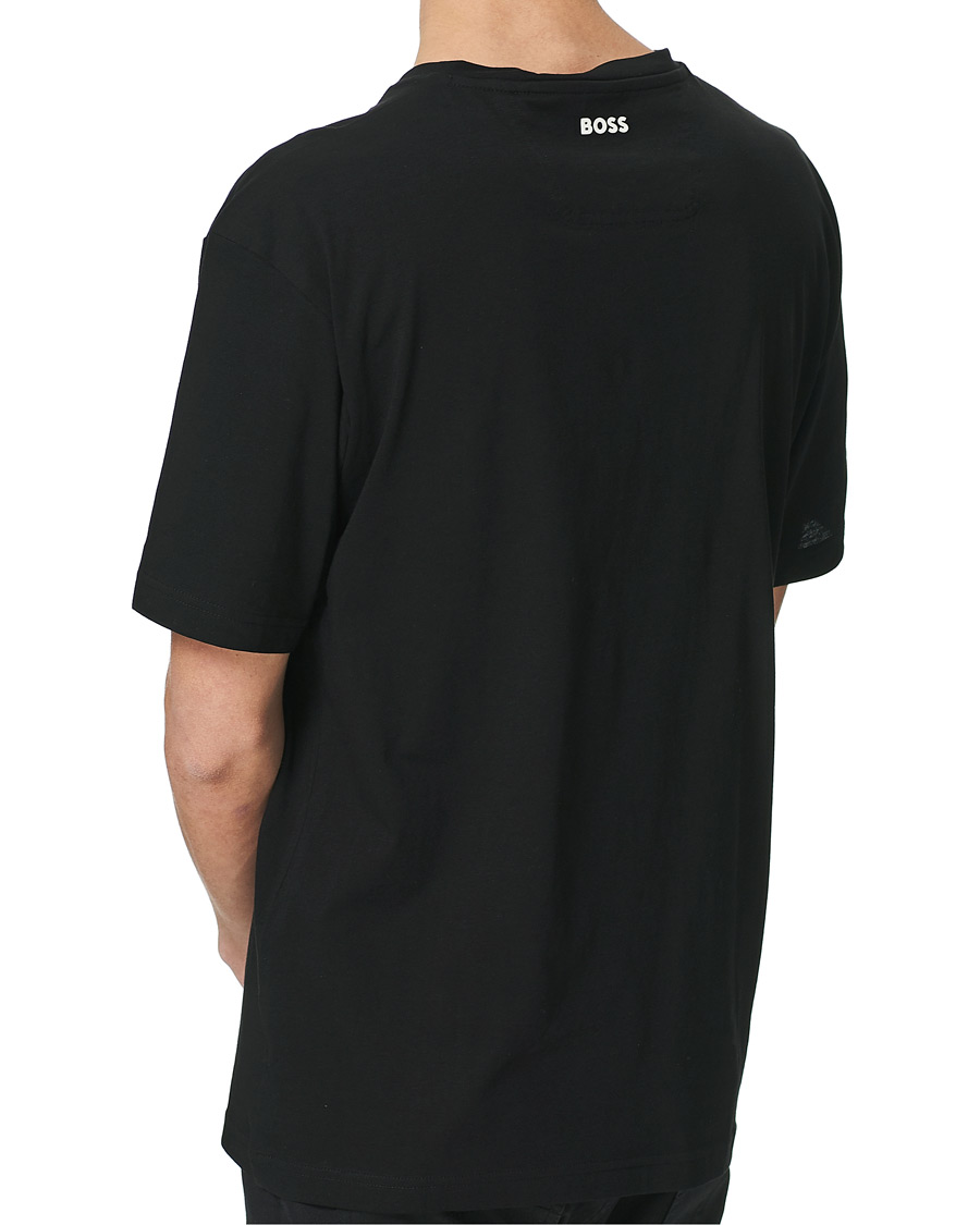 Herre | T-Shirts | BOSS GREEN | BOSS Athleisure Logo Crew Neck Tee Black