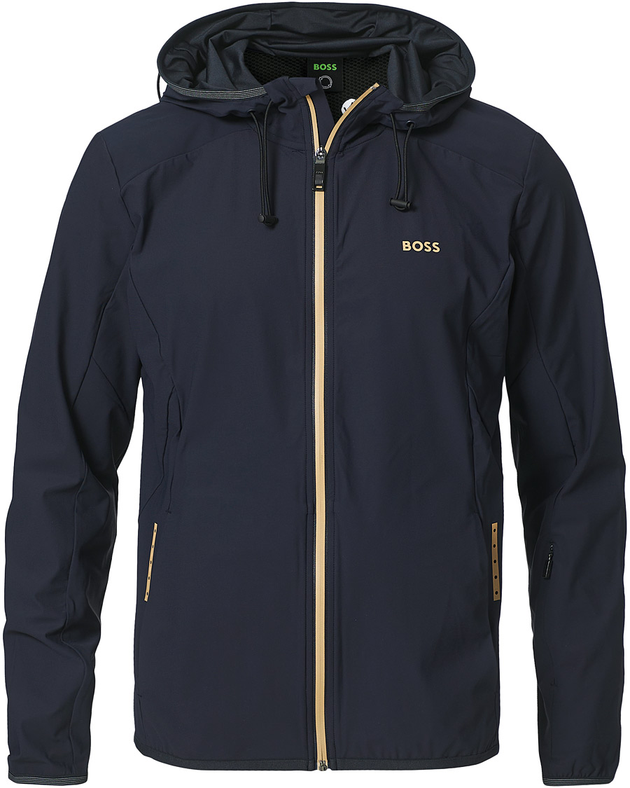 Herre | Gensere | BOSS GREEN | BOSS Athleisure Swoven Zip Jacket Dark Blue