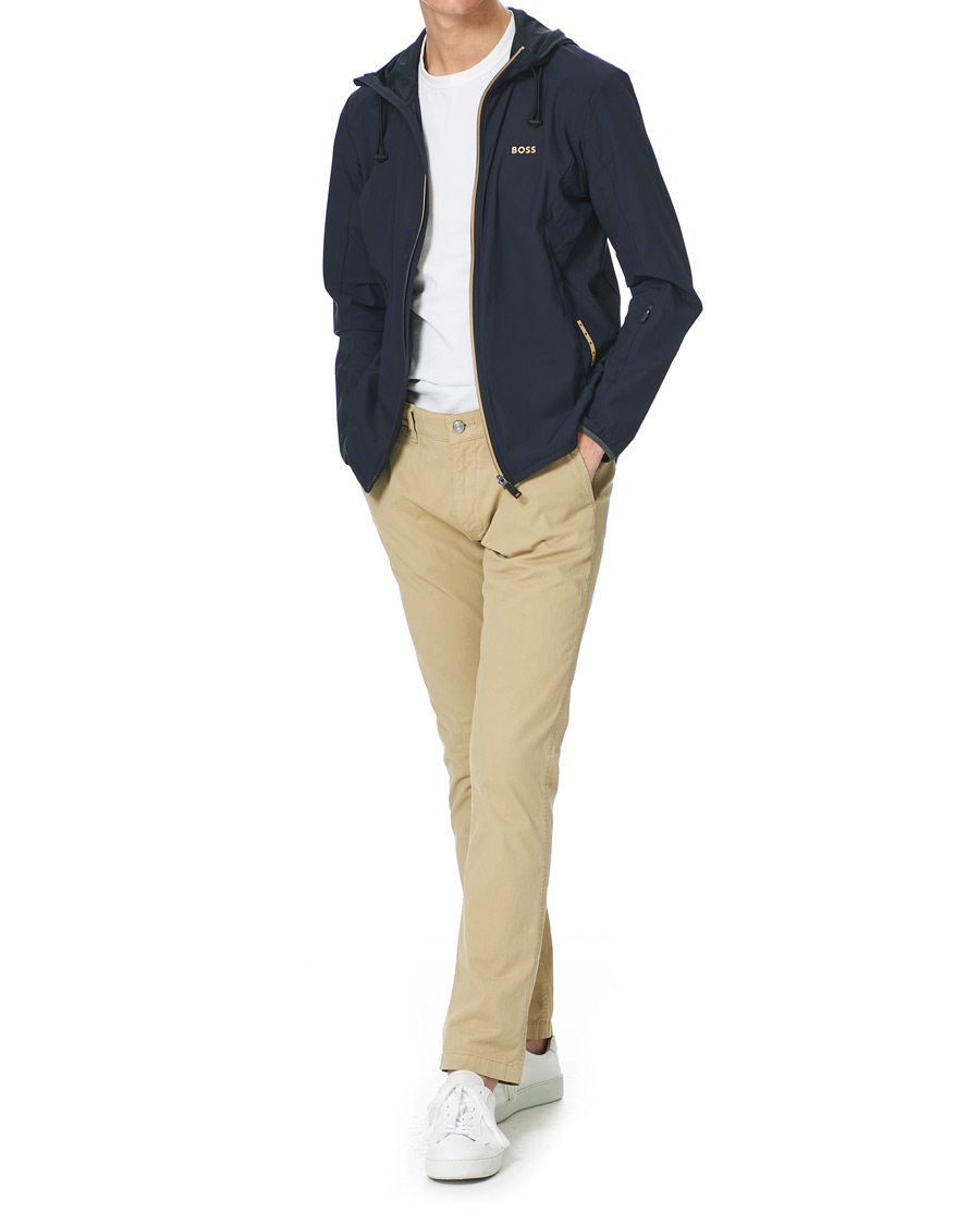 Herre | Gensere | BOSS GREEN | BOSS Athleisure Swoven Zip Jacket Dark Blue