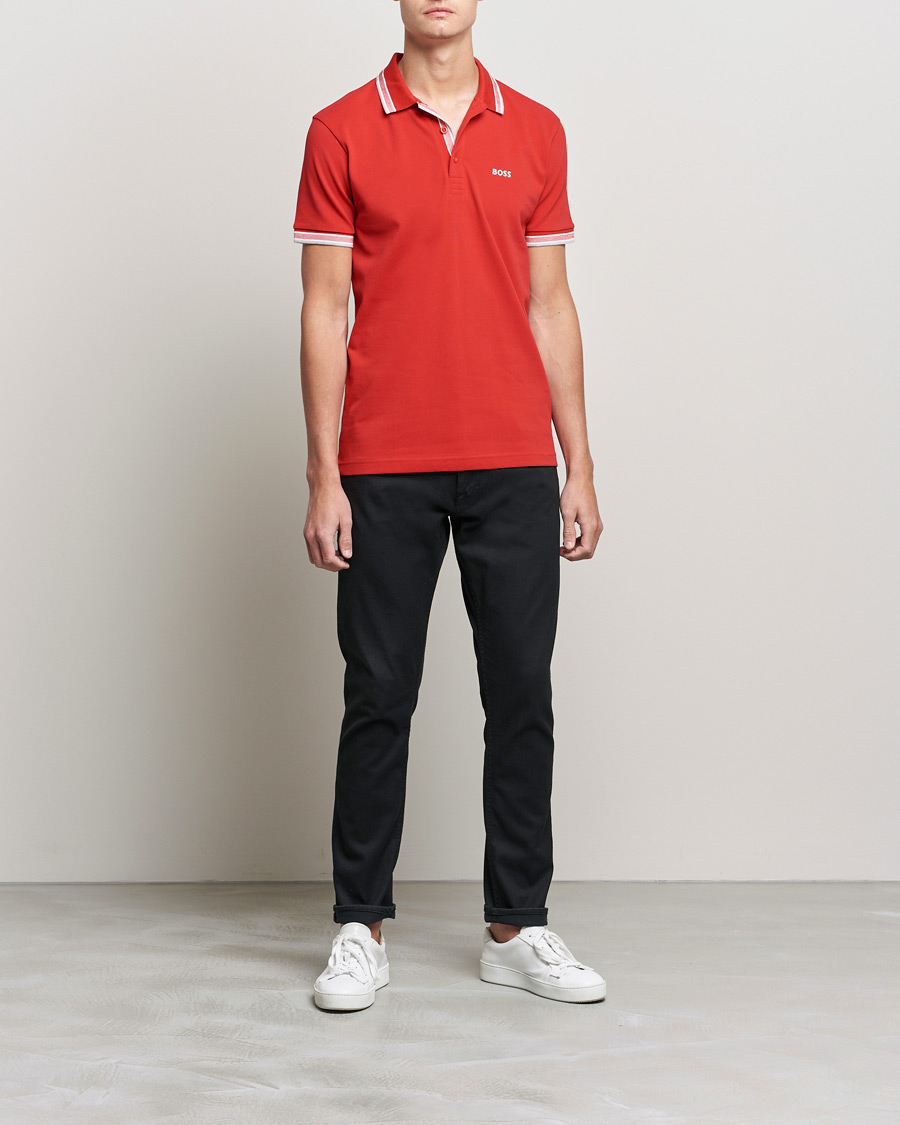 Herre | Pikéer | BOSS GREEN | Paddy Piké Medium Red
