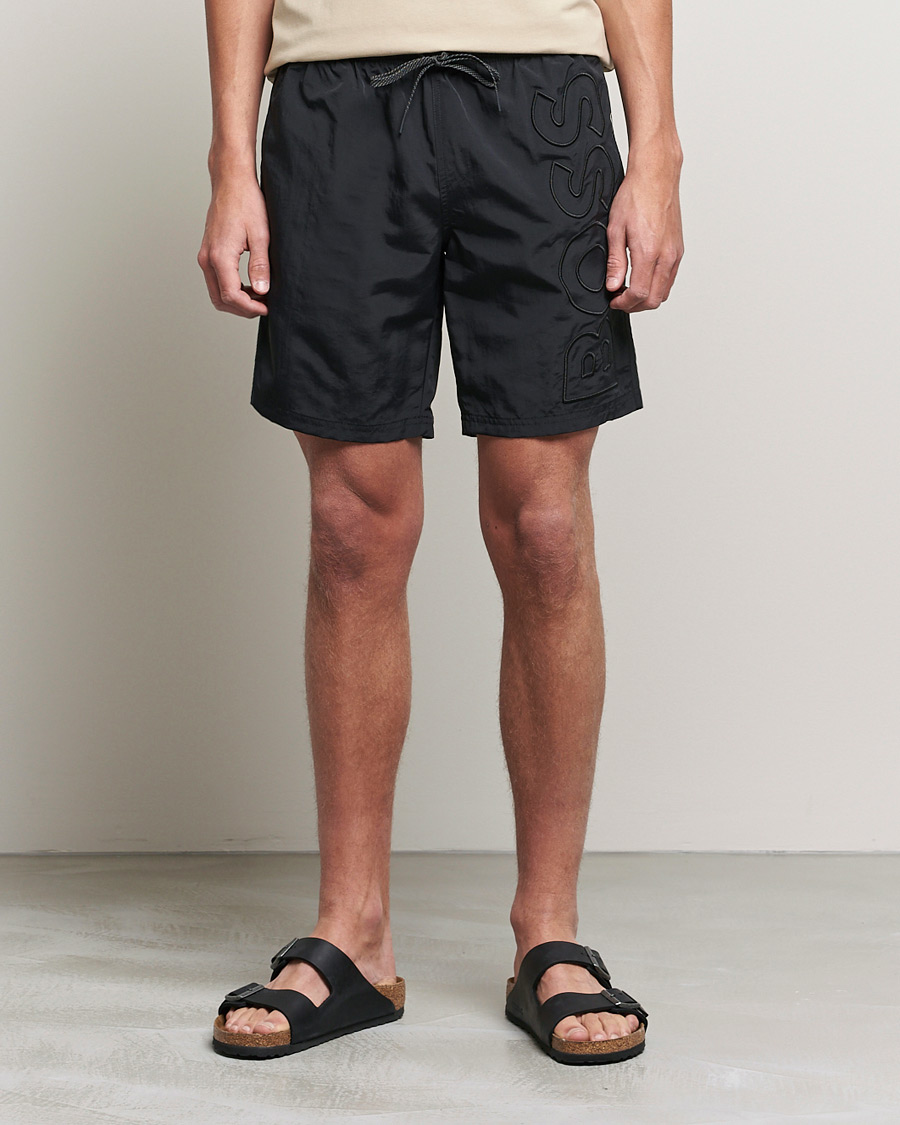 Herre | Badeshorts med snøring | BOSS BLACK | Whale Swimshorts Black