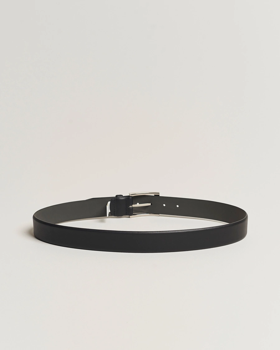 Herre | BOSS BLACK | BOSS BLACK | Barnabie Leather Belt 3,5 cm Black