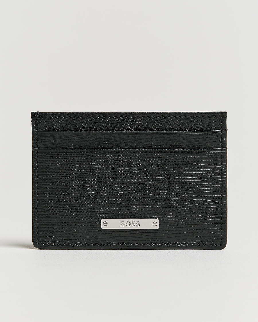 Herre | Kortholdere | BOSS | Gallery Leather Credit Card Holder Black