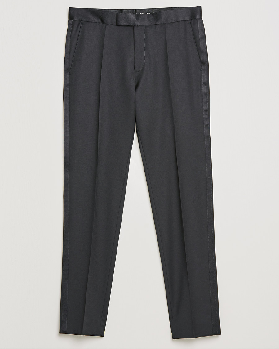 Herre | Bukser | BOSS BLACK | Genius Tuxedo Trousers Black