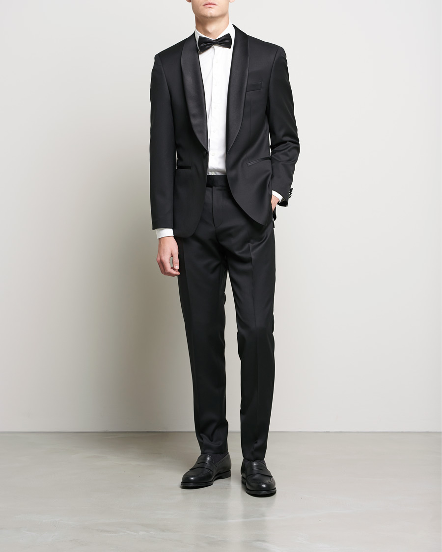 Herre | Bukser | BOSS BLACK | Genius Tuxedo Trousers Black