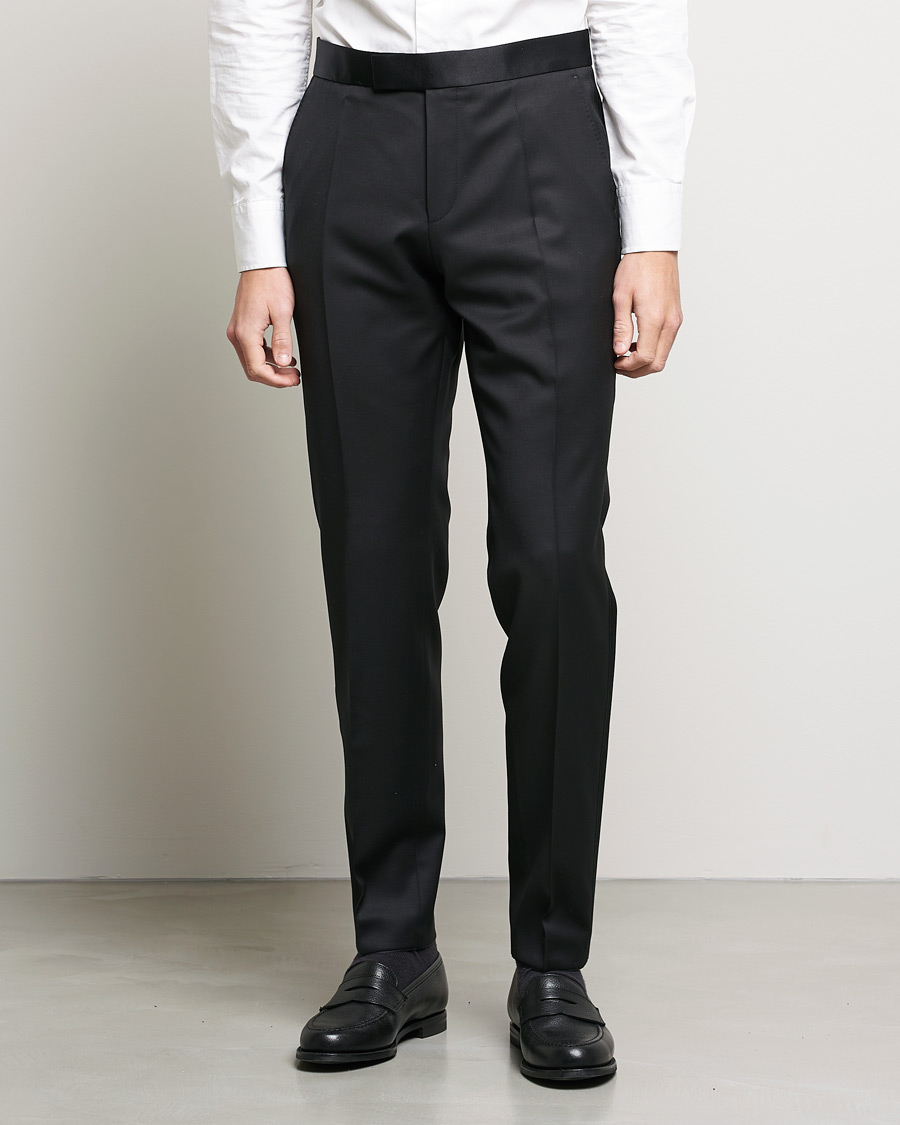 Herre | Bukser | BOSS BLACK | Genius Tuxedo Trousers Black