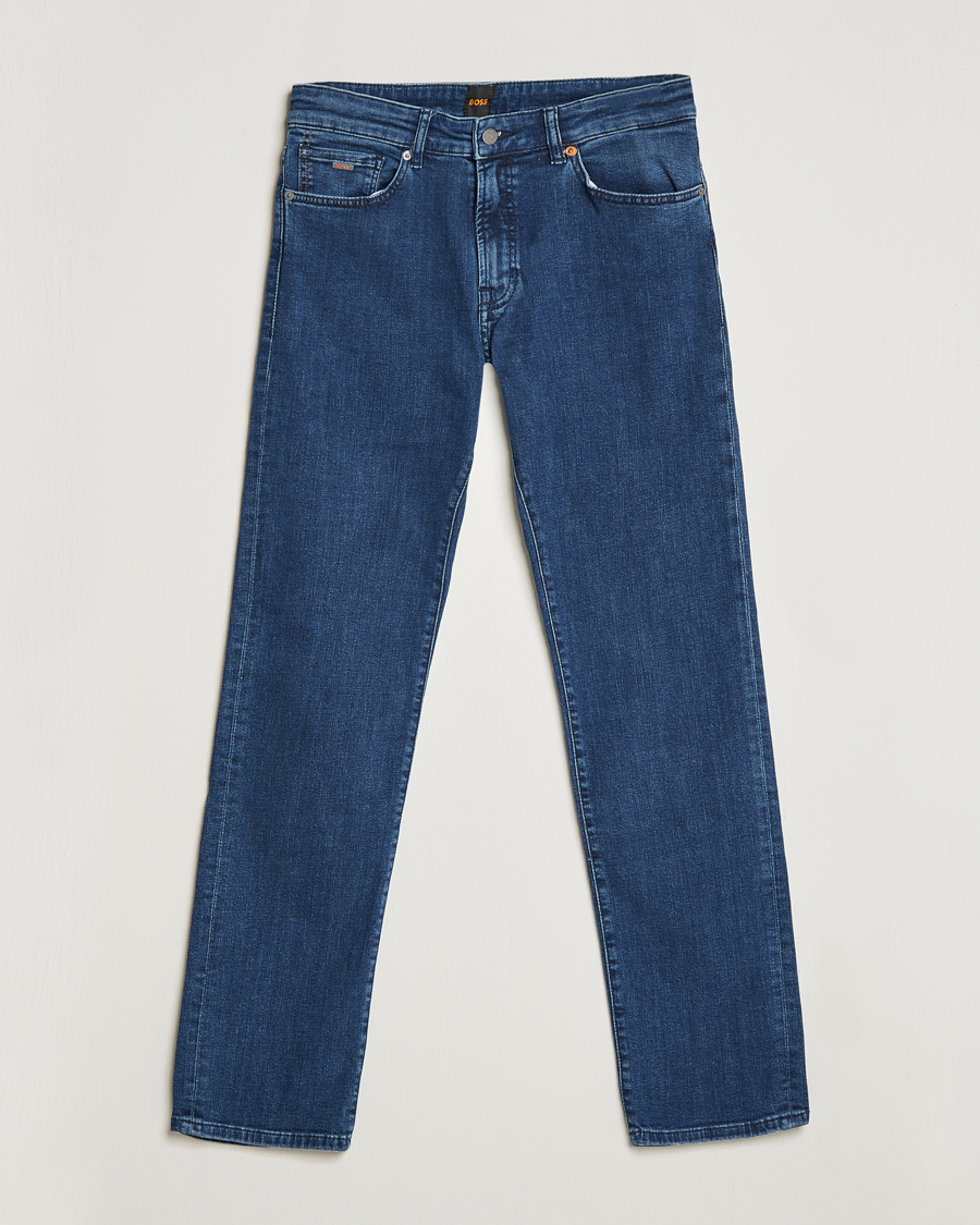Herre |  | BOSS ORANGE | Maine Regular Fit Super Stretch Jeans Lagoon Blue