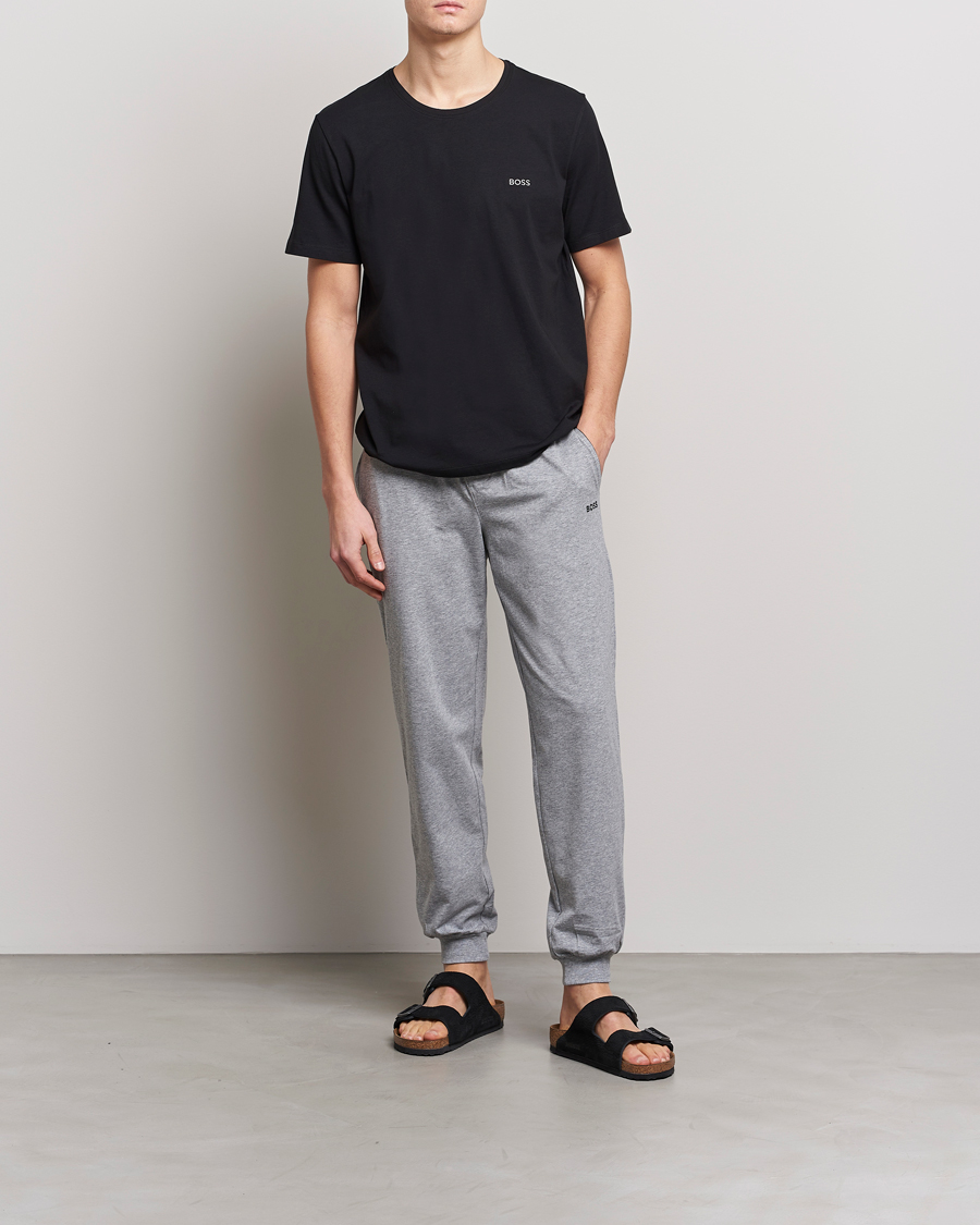 Herre | T-Shirts | BOSS BLACK | Loungewear Small Logo Tee Black