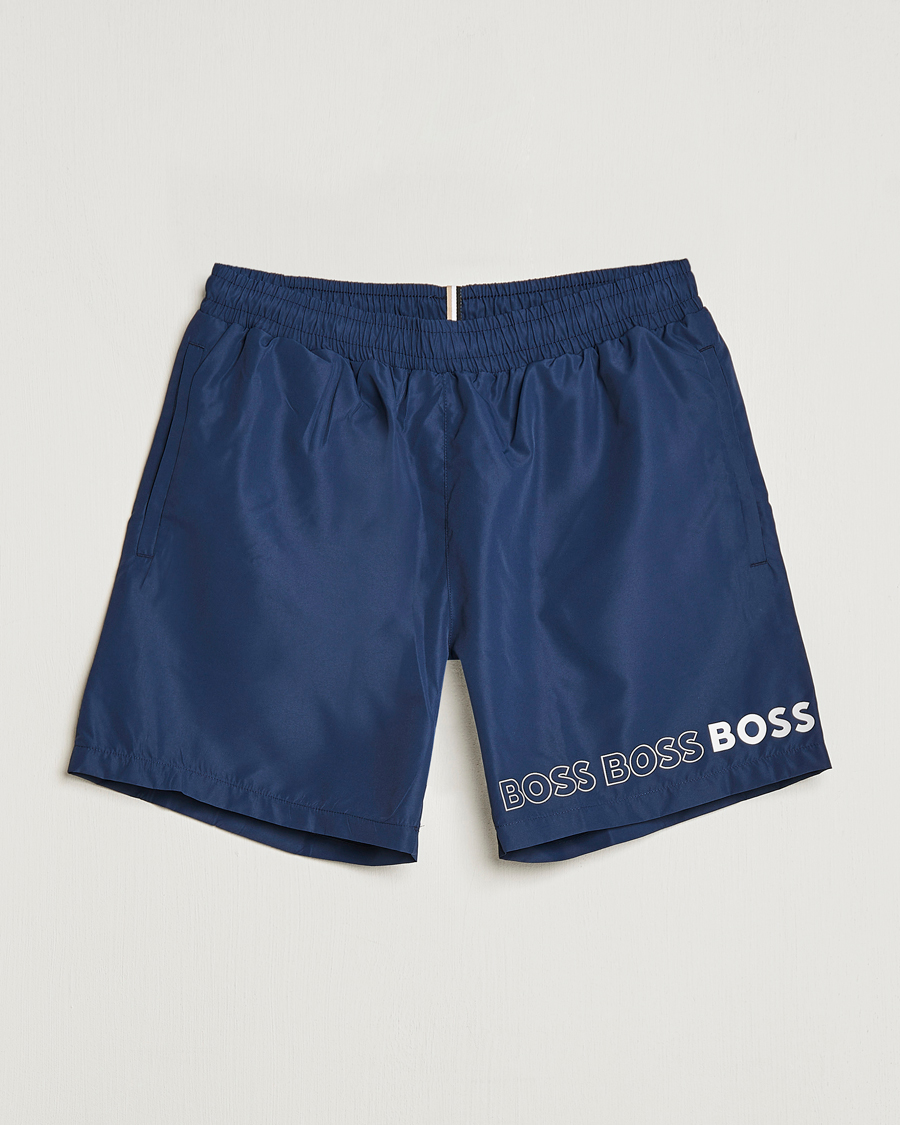 Herre | Badeshorts | BOSS BLACK | Dolphin Swimshorts Navy