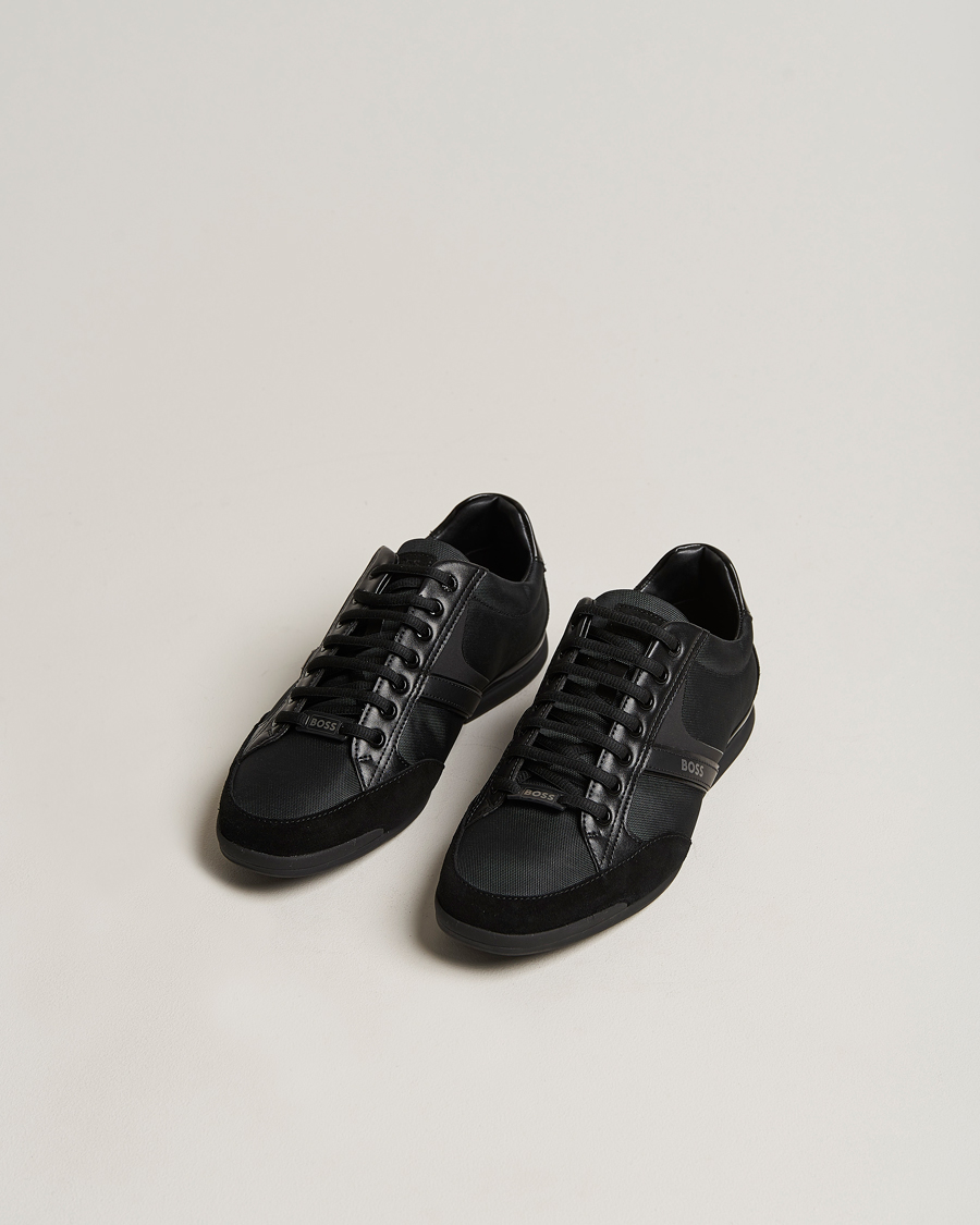 Herre | Saturn Low Sneaker Black | BOSS GREEN | Saturn Low Sneaker Black