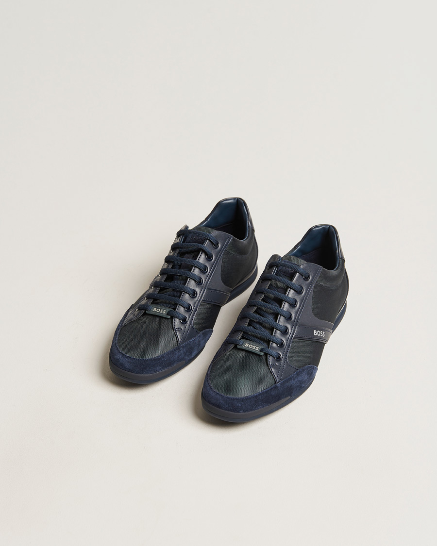 Herre | Saturn Low Sneaker Navy | BOSS GREEN | Saturn Low Sneaker Navy