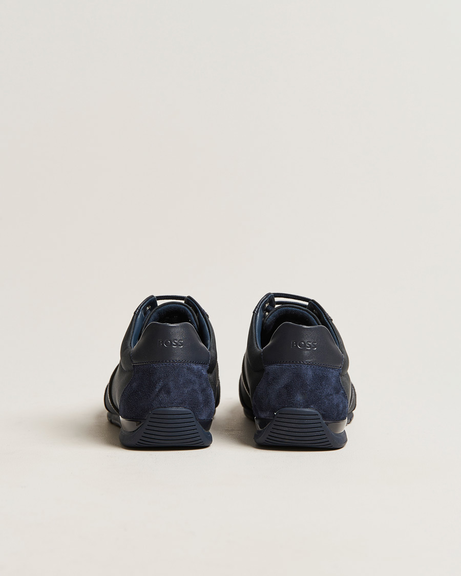 Herre | Saturn Low Sneaker Navy | BOSS GREEN | Saturn Low Sneaker Navy