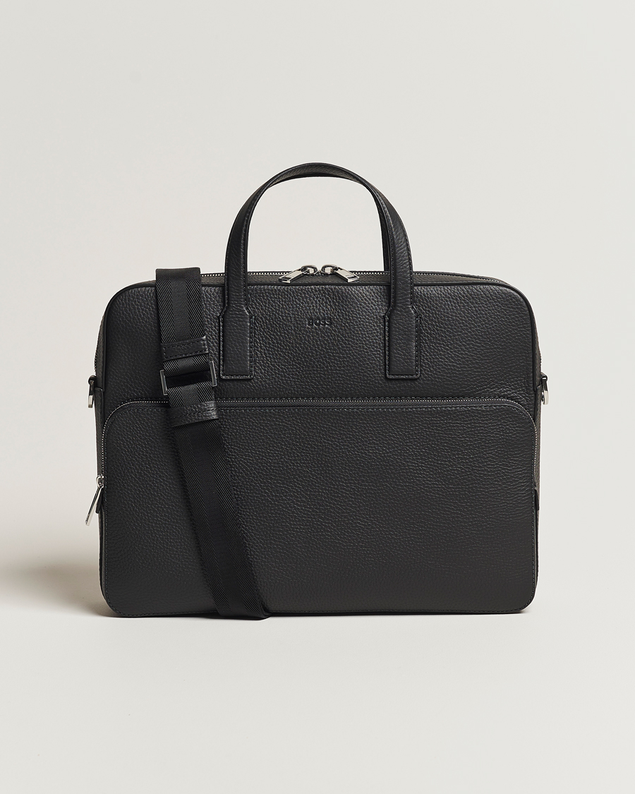 Herre |  | BOSS BLACK | Crosstown Computer Leather Bag Black