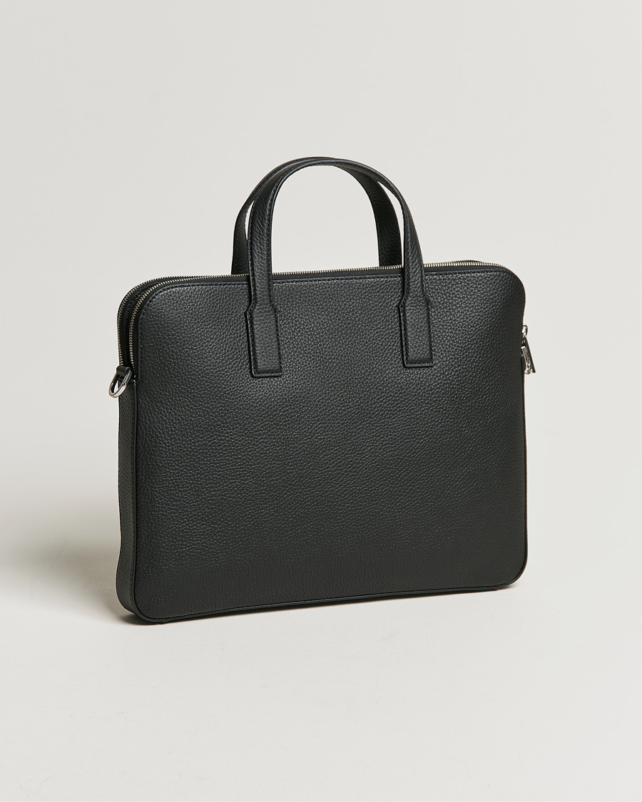 Herre | Vesker | BOSS BLACK | Crosstown Slim Computer Leather Bag Black