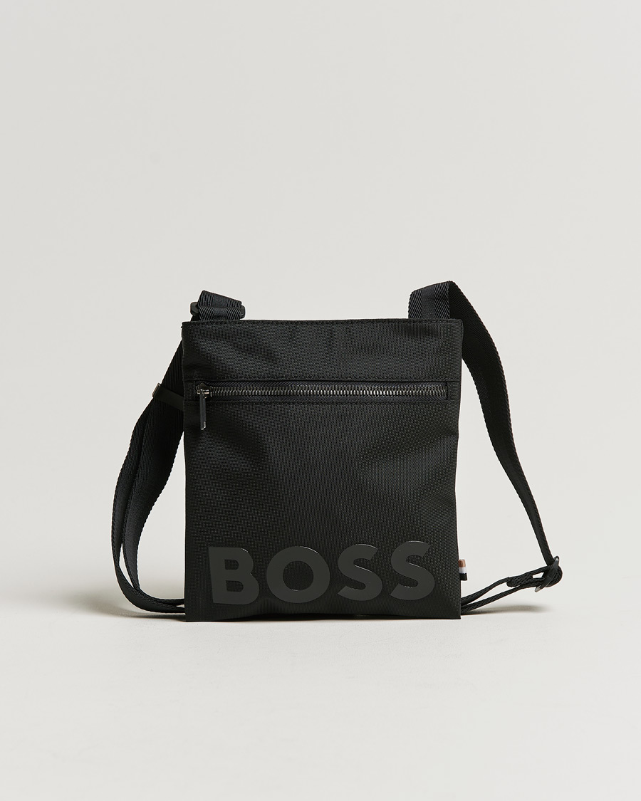 Herre | Catch Zip Shoulder Bag Black | BOSS BLACK | Catch Zip Shoulder Bag Black
