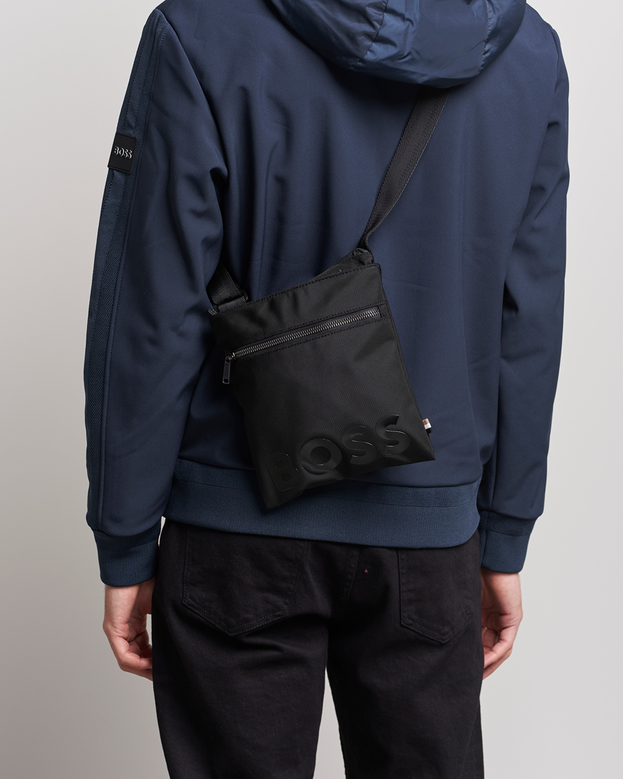 Herre | Catch Zip Shoulder Bag Black | BOSS BLACK | Catch Zip Shoulder Bag Black