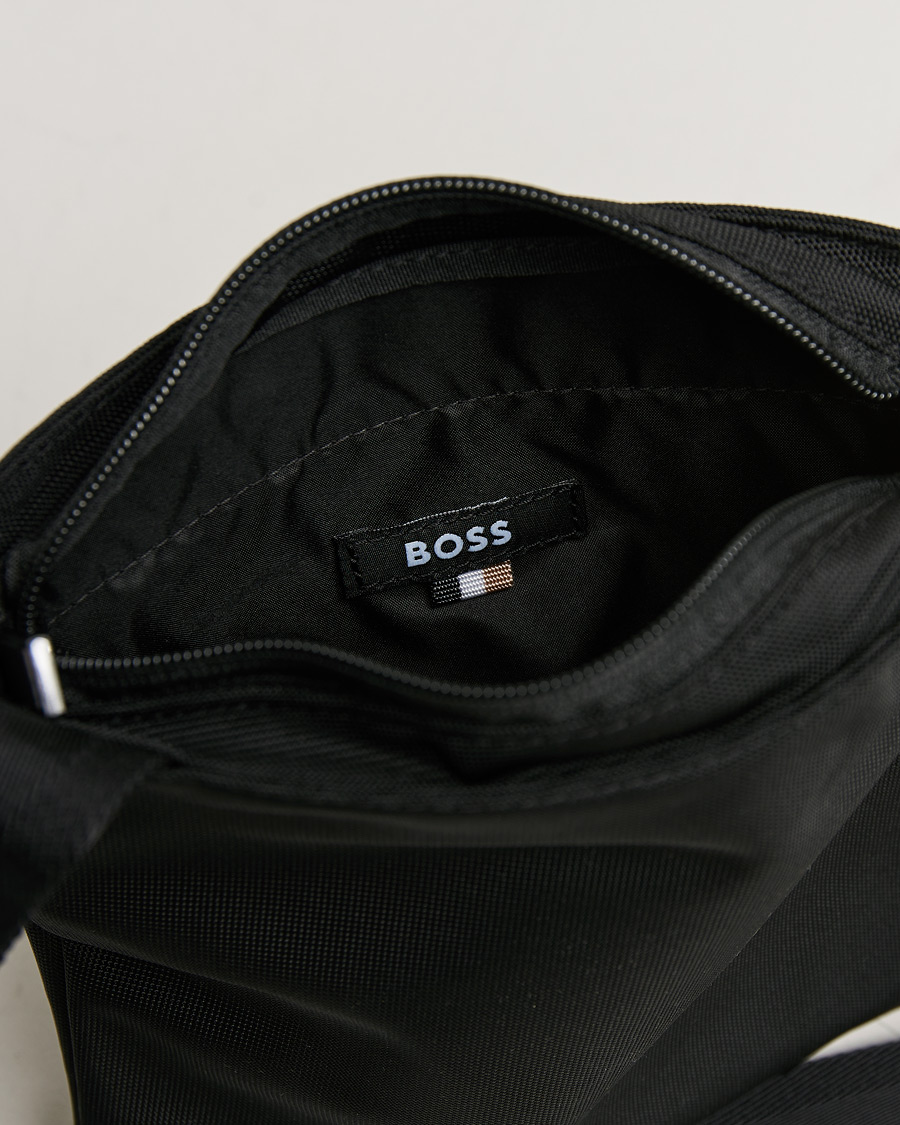 Herre | Catch Zip Shoulder Bag Black | BOSS BLACK | Catch Zip Shoulder Bag Black