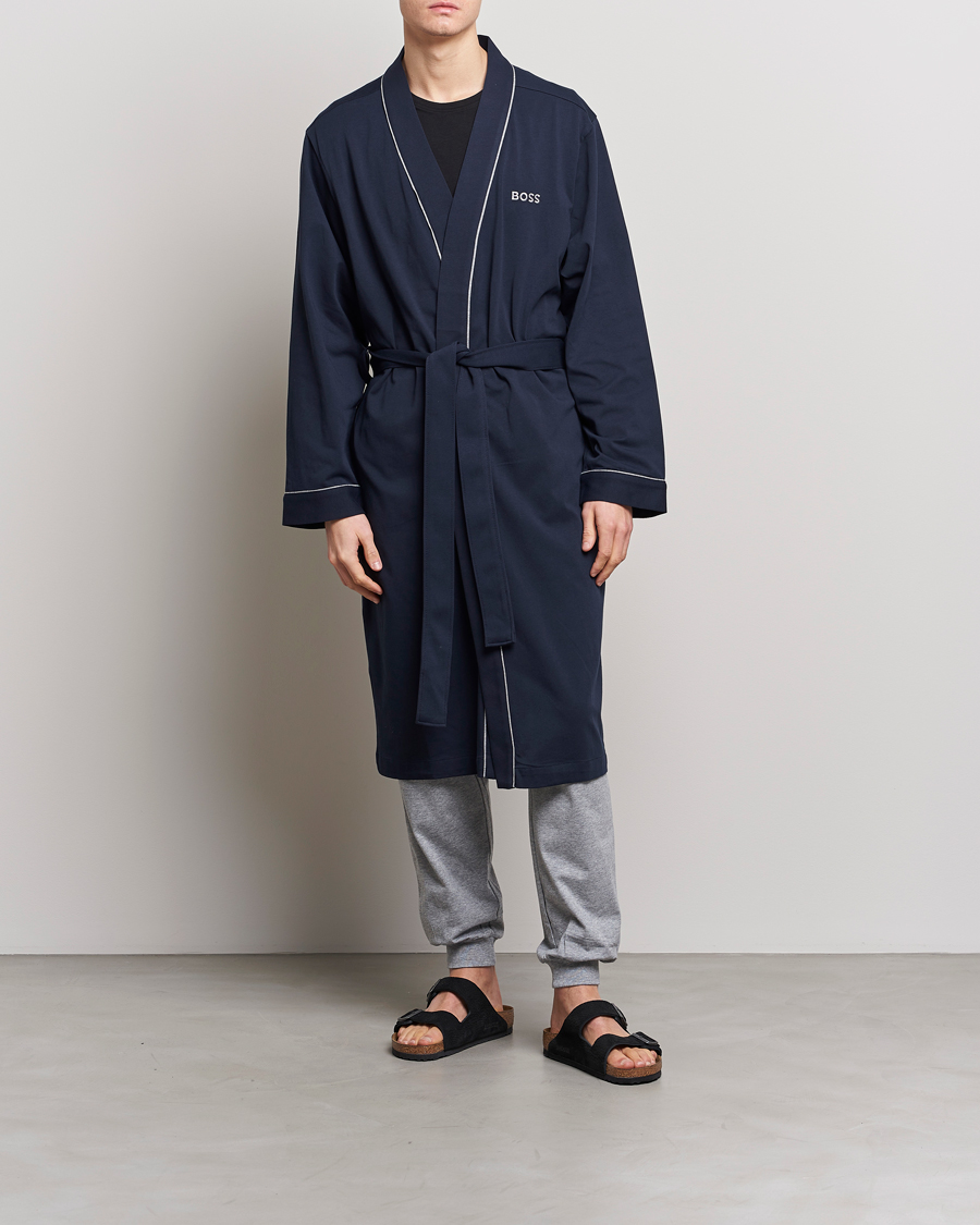 Herre | Pyjamaser og badekåper | BOSS BLACK | Kimono Dark Blue
