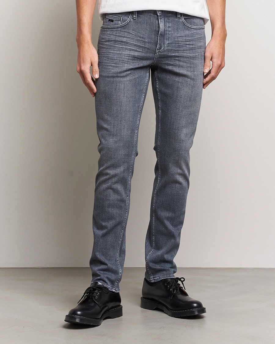 Herre | Grå jeans | BOSS BLACK | Delaware Slim Fit Stretch Jeans Medium Grey
