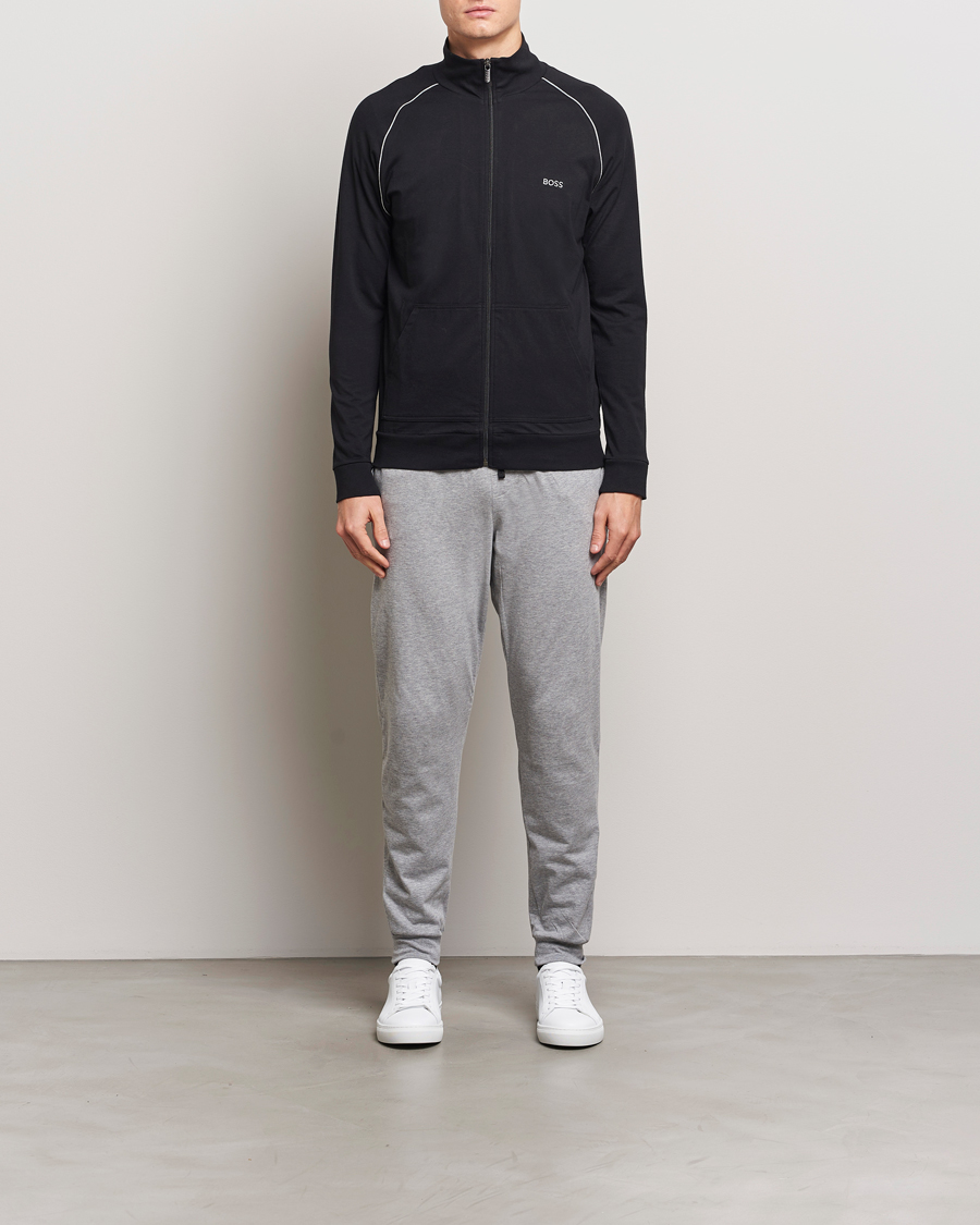 Herre | Gensere | BOSS BLACK | Mix & Match Full Zip Jacket Black