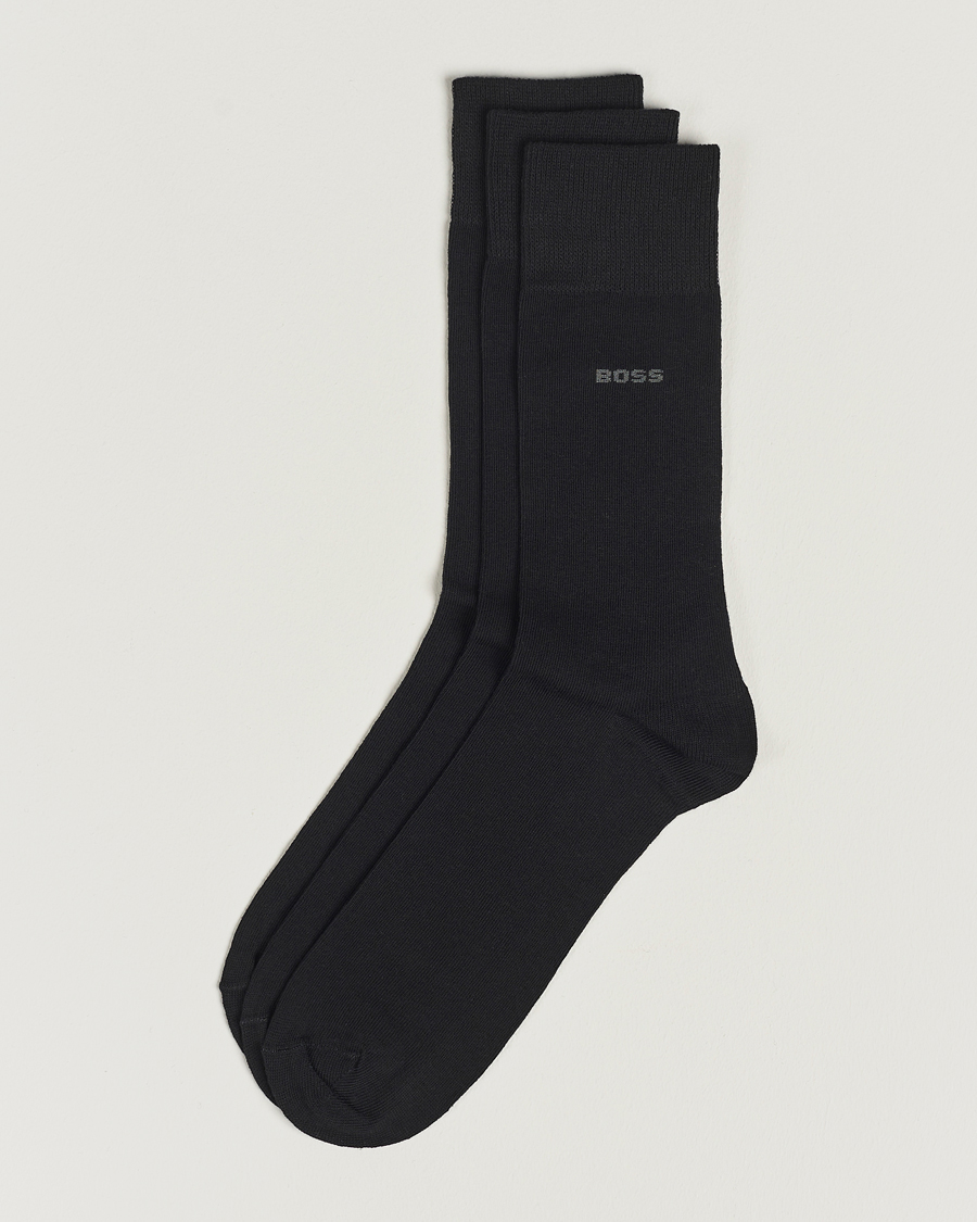 Herre | BOSS | BOSS BLACK | 3-Pack RS Uni Socks Black