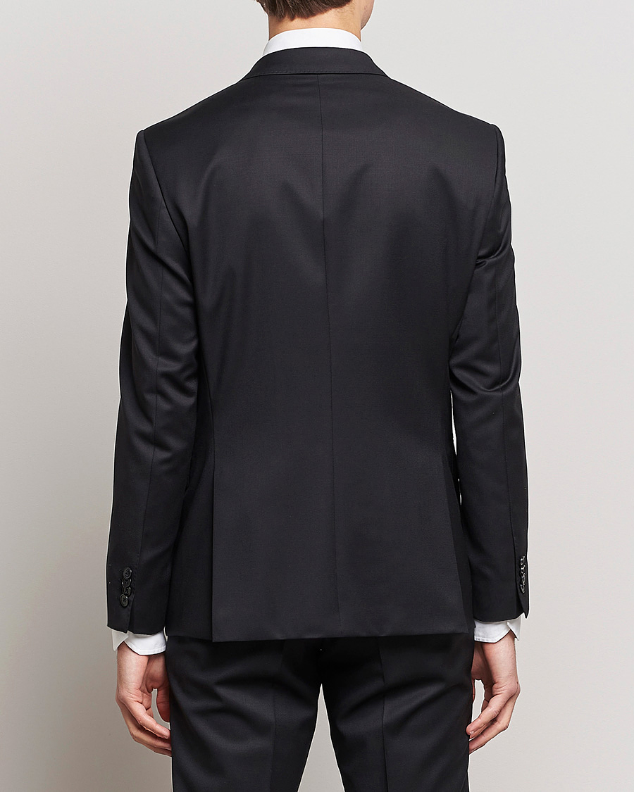 Herre | Dressjakker | BOSS | Huge Slim Fit Wool Blazer Black