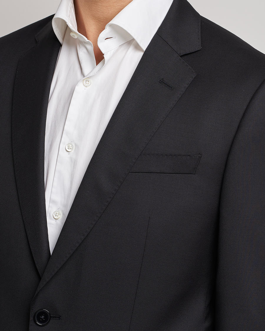 Herre | Dressjakker | BOSS BLACK | Huge Slim Fit Wool Blazer Black