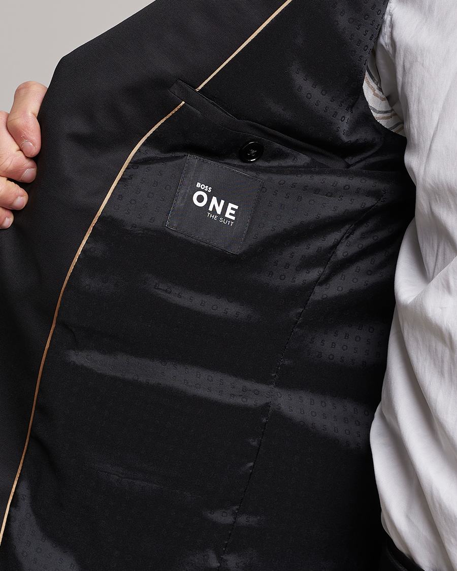 Herre | Dressjakker | BOSS BLACK | Huge Slim Fit Wool Blazer Black