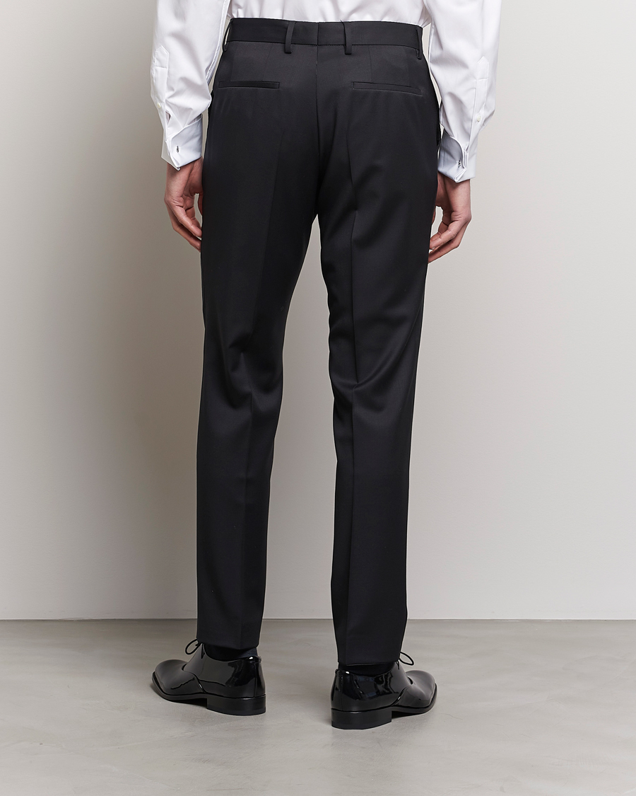 Herre | Bukser | BOSS BLACK | Genius Slim Fit Wool Trousers Black