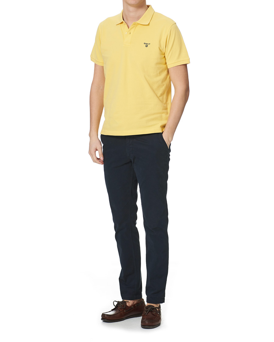 Herre | Pikéer | GANT | The Summer Polo Banana Yellow