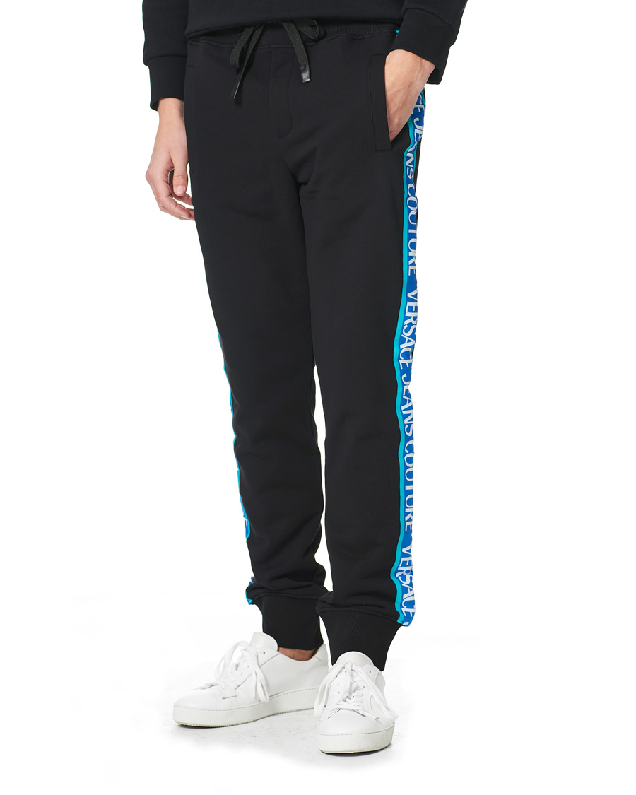 Herre | Bukser | Versace Jeans Couture | Tape Logo Sweatpants Black