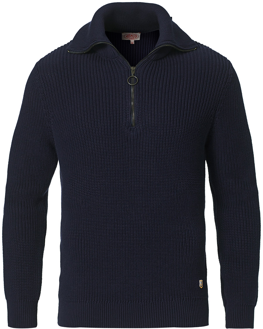 Herre | Gensere | Armor-lux | Pull Camionneur Half Zip Sweater Navire