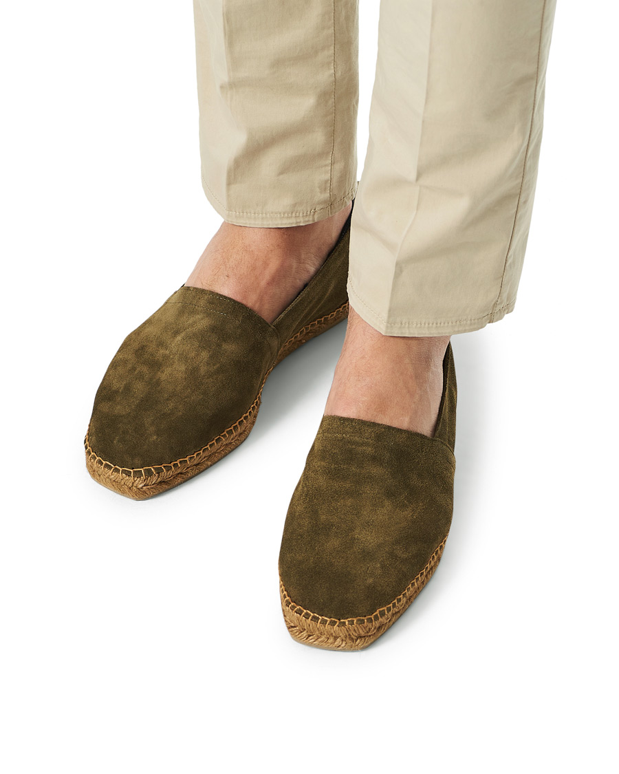 Herre | Castañer Pablo Casual Suede Espadrilles Musgo | Castañer | Pablo Casual Suede Espadrilles Musgo