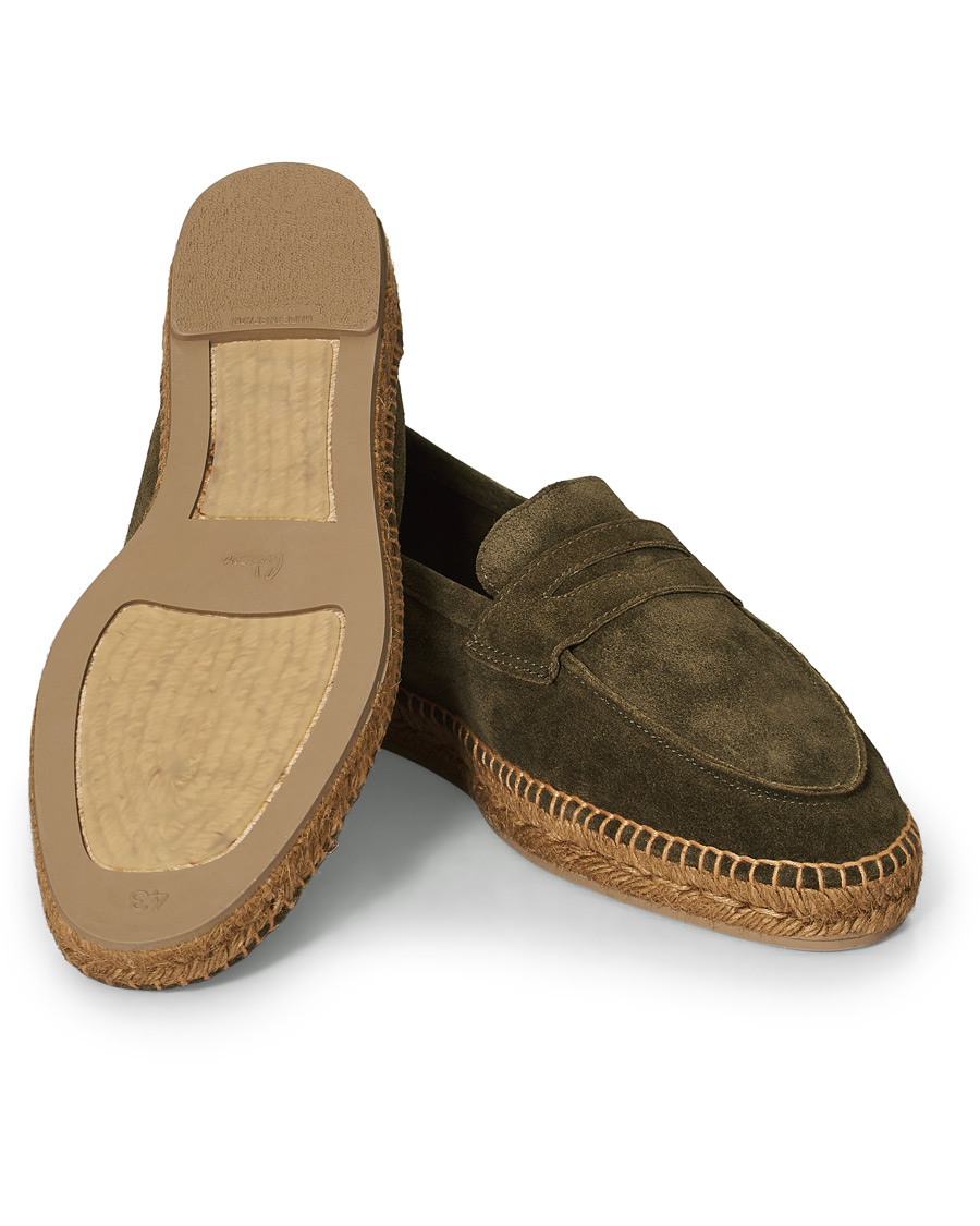 Herre | Castañer Nacho Casual Suede Loafers Musgo | Castañer | Nacho Casual Suede Loafers Musgo