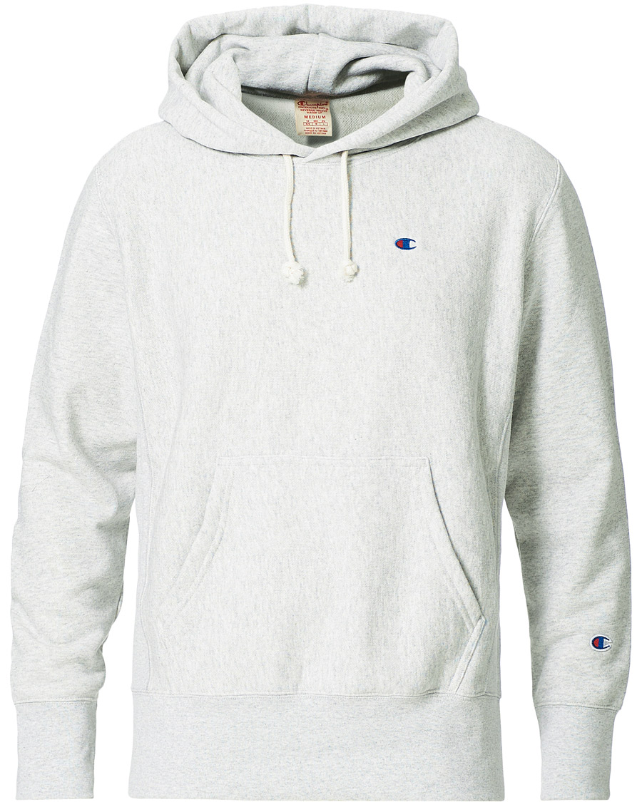 Herre | Gensere | Champion | Reverse Weave Soft Fleece Hood Gray Melange